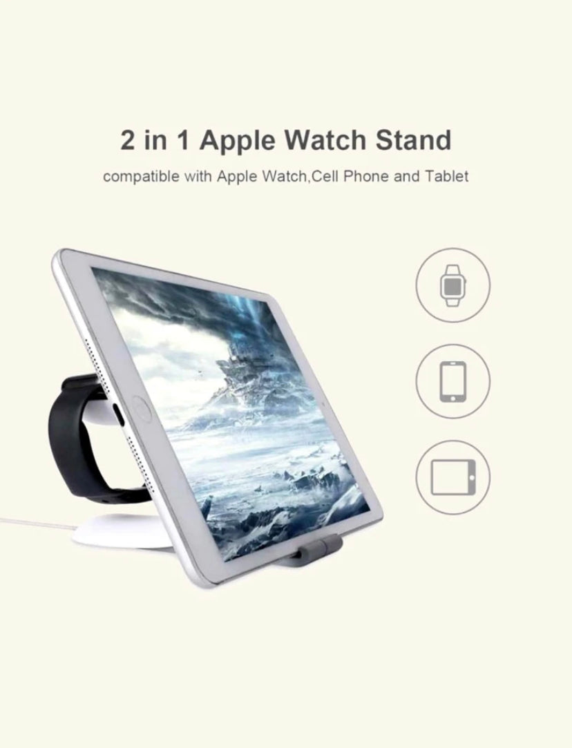 Watch Tablet and Phone Desk Stand Holder