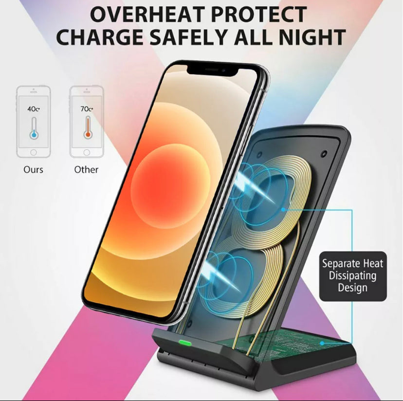 Wireless QI Charger Stand Dock Holder