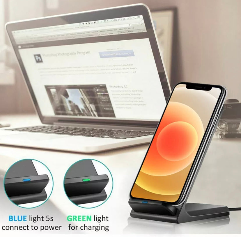 Wireless QI Charger Stand Dock Holder