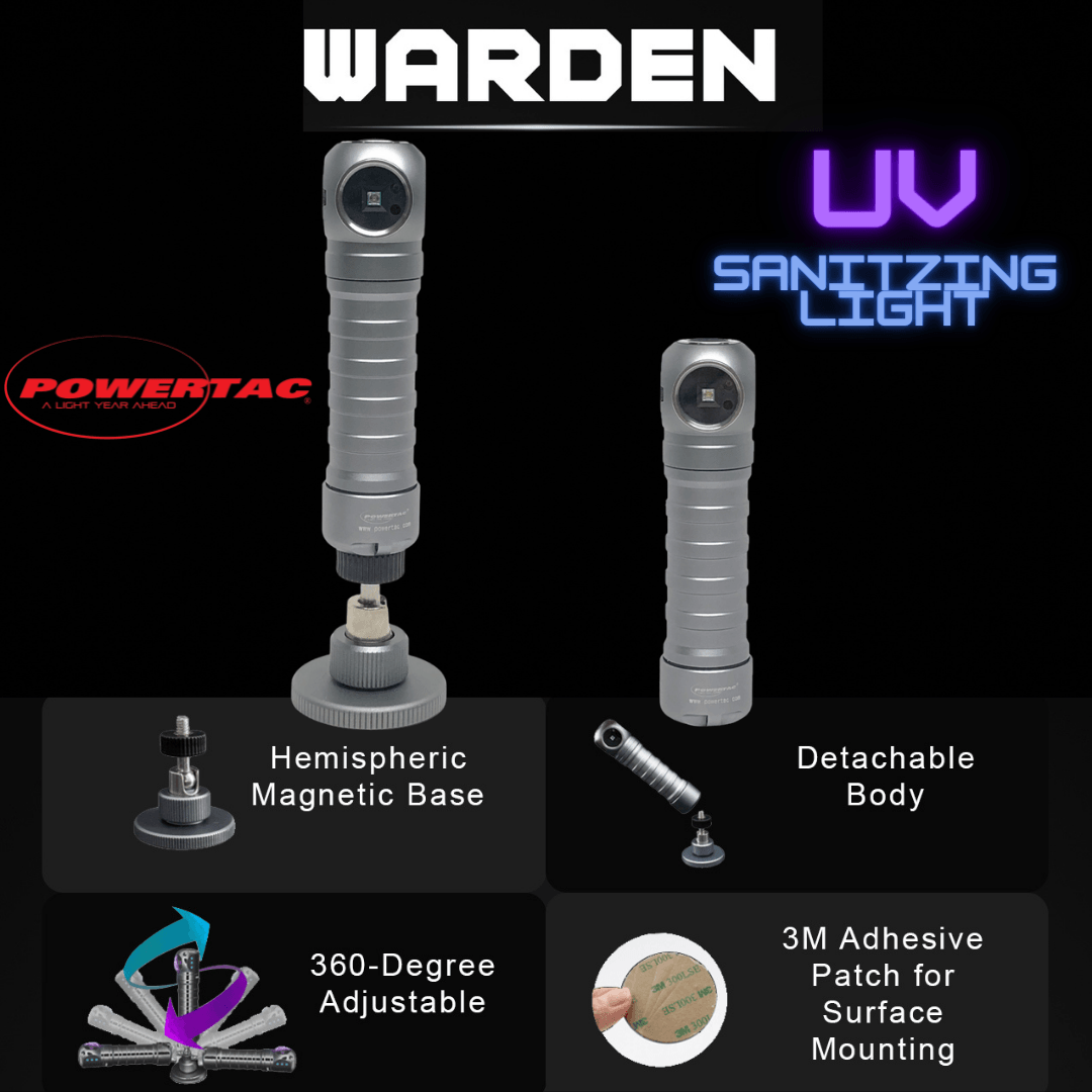 Warden - Portable UV Sanitizing Flashlight (275nm Wavelength)