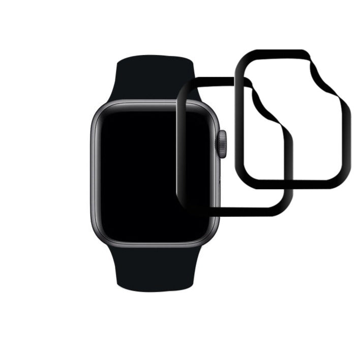 (Apple Watch) Garda Scáileán Cuar 3D Shatterproof (2 phacáiste)