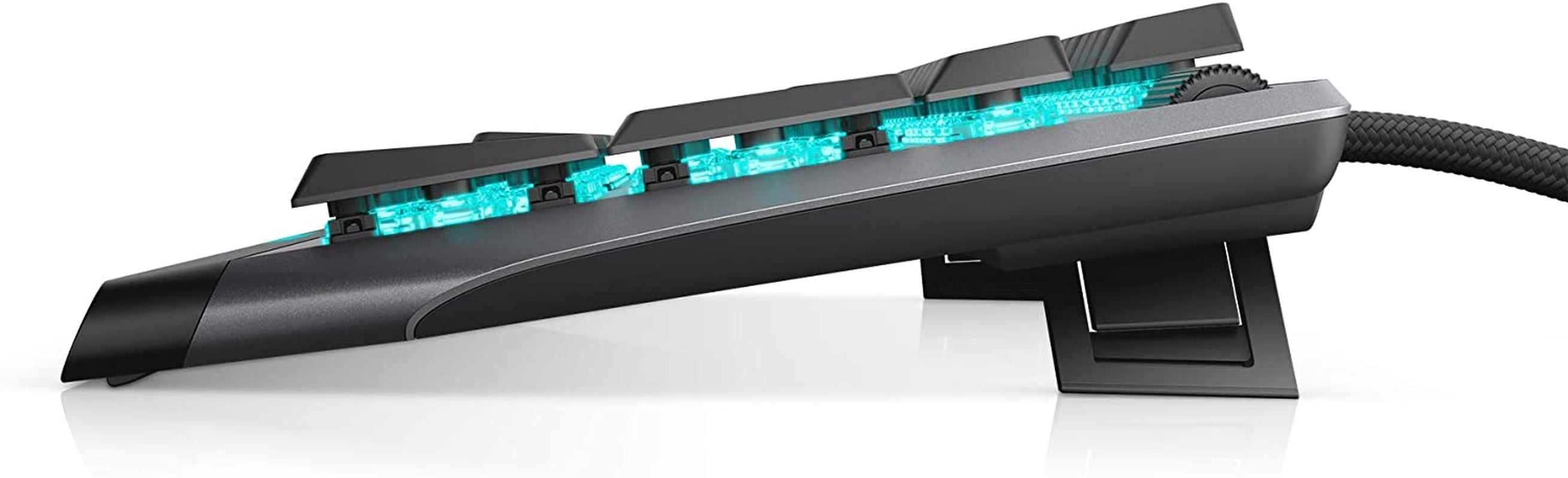 Alienware Low-Profile RGB Gaming Keyboard AW510K, Alienfx per Key RGB LED Color Backlighting, Media CONTROLS & USB Passthrough, Cherry MX Low Profile Red Switches