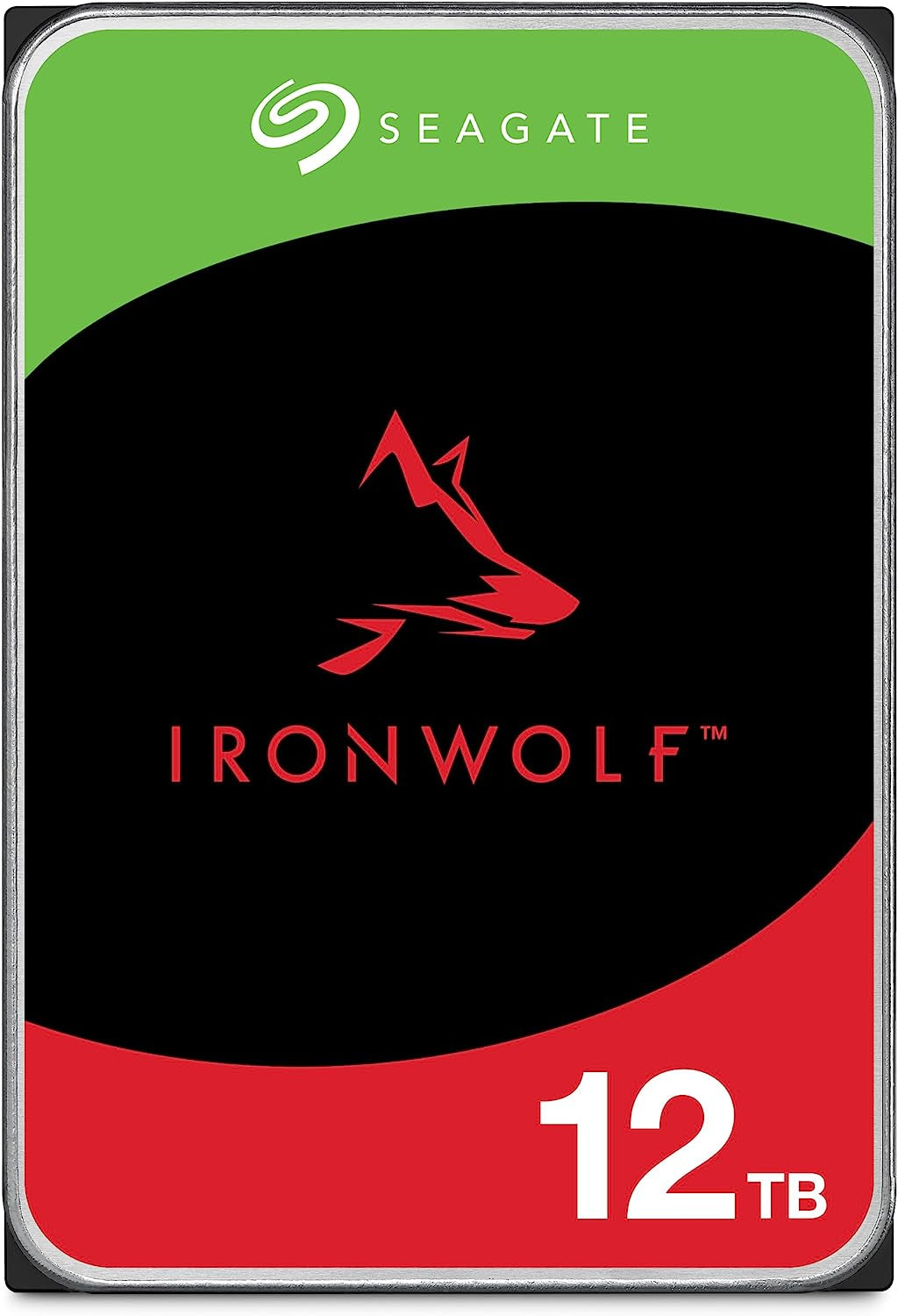 Ironwolf 12TB NAS Internal Hard Drive HDD – CMR 3.5 Inch SATA 6Gb/S 7200 RPM 256MB Cache for RAID Network Attached Storage (ST12000VNZ008/ST12000VN0008)