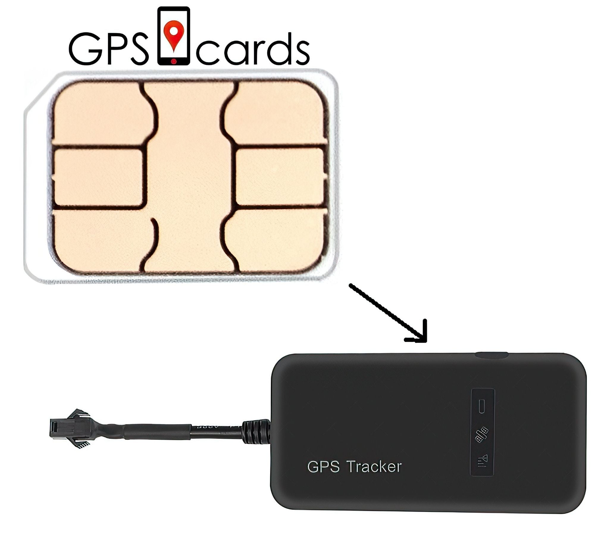 Tracki GPS Tracking SIM -kort - Mobilappar - Google Maps - Inga kontakter