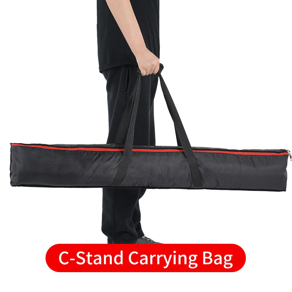 Fotograferingsverktyg Bag bära satser C-Stand Photography Stand Stativet Rostfritt stål Hållarm och grepphuvud Uppgraderat Max 135cm