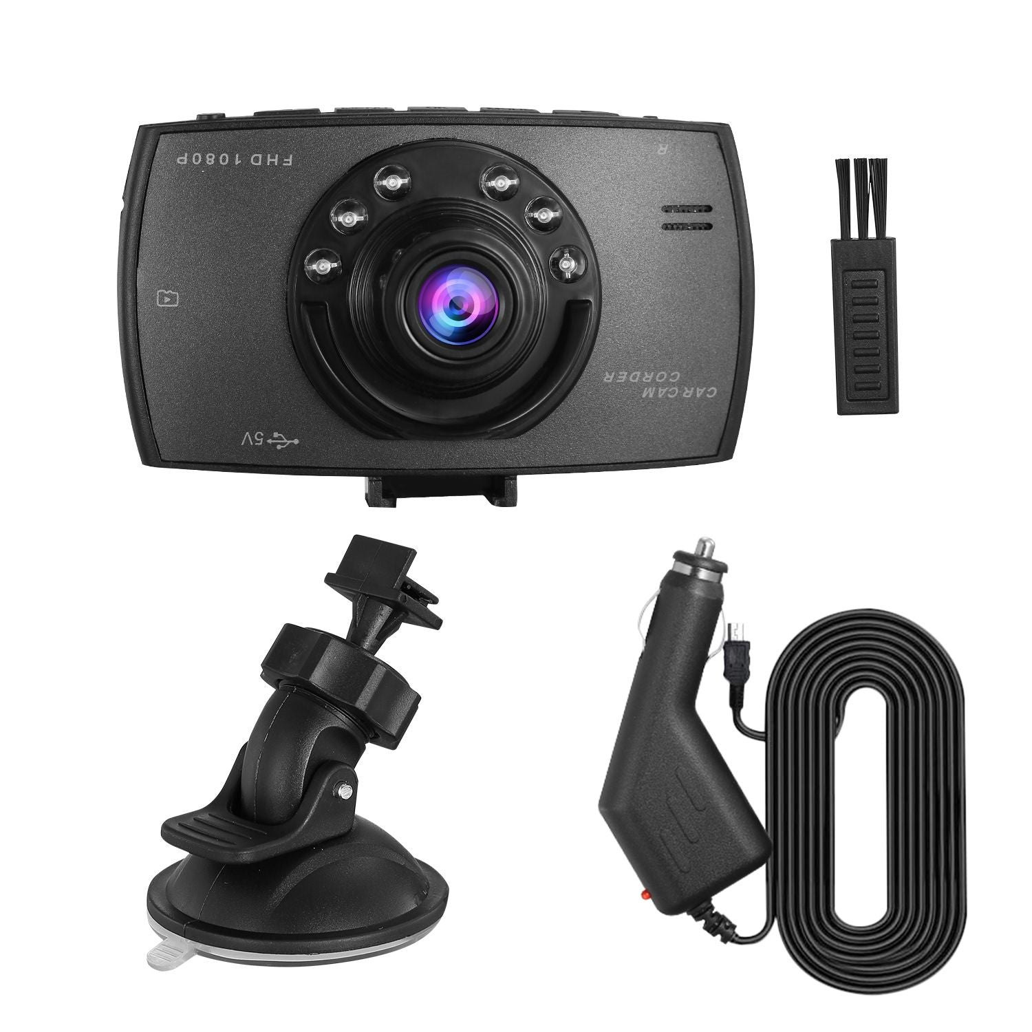 1080p bil DVR Camera Dash Cam Camcorder 90 -graders vinkelslinga inspelning natt Vison