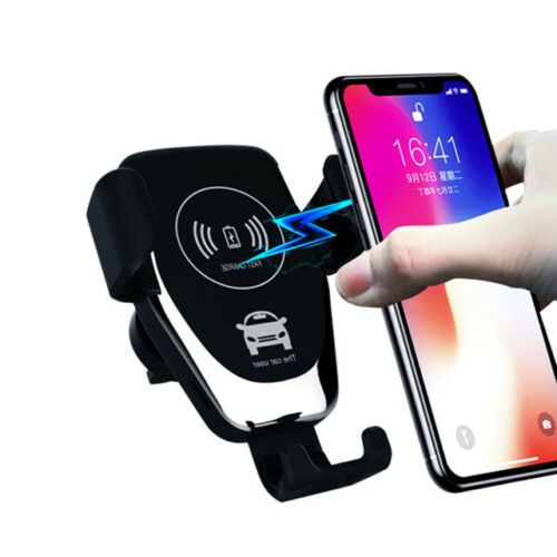 10W Wireless Fast Car Charger Mount Holder Stand Awtomatikong Clamping Charging