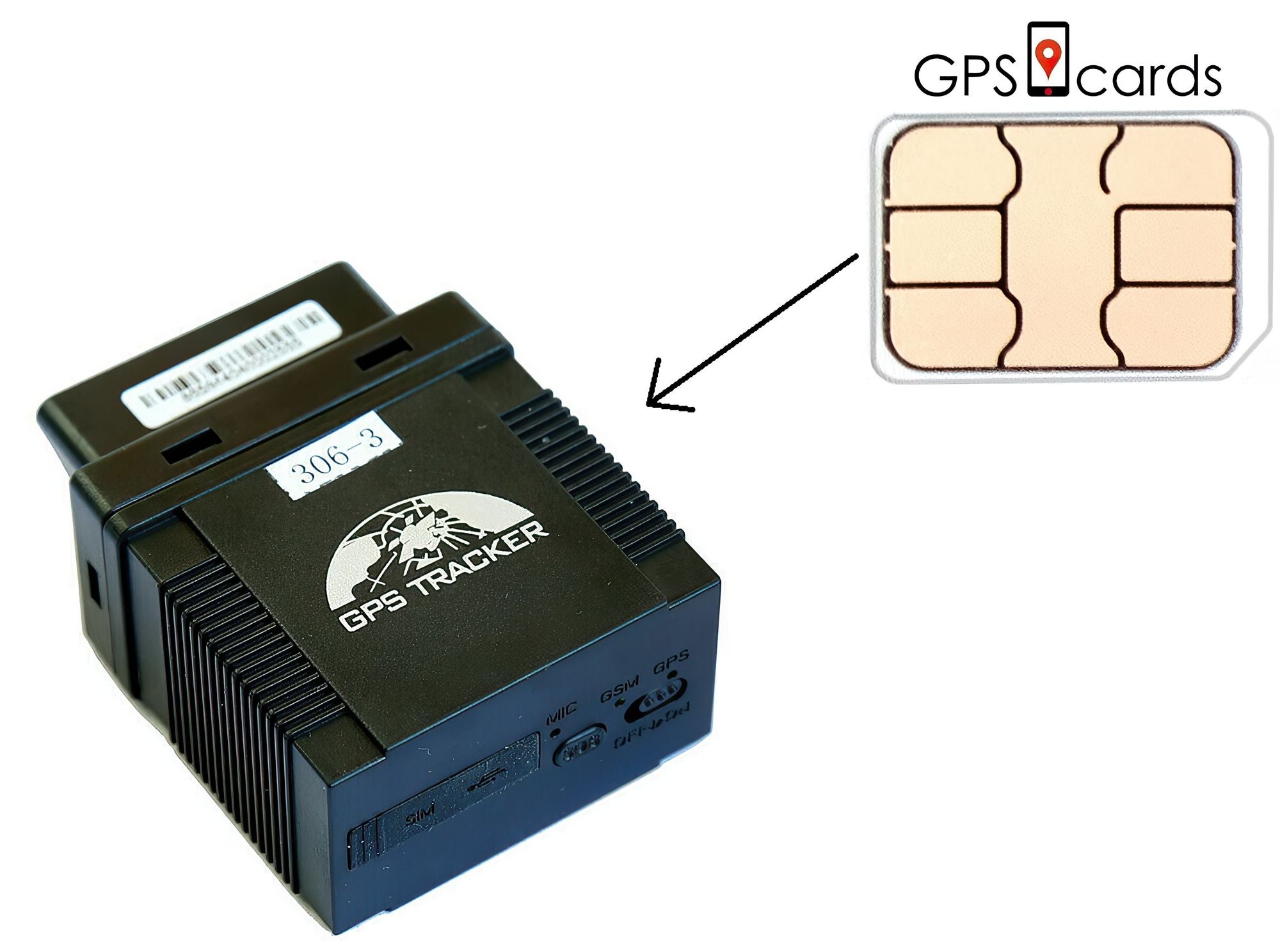 SIM-kort för GPS-tracker GF-09 med röstkommando smart och effektiv