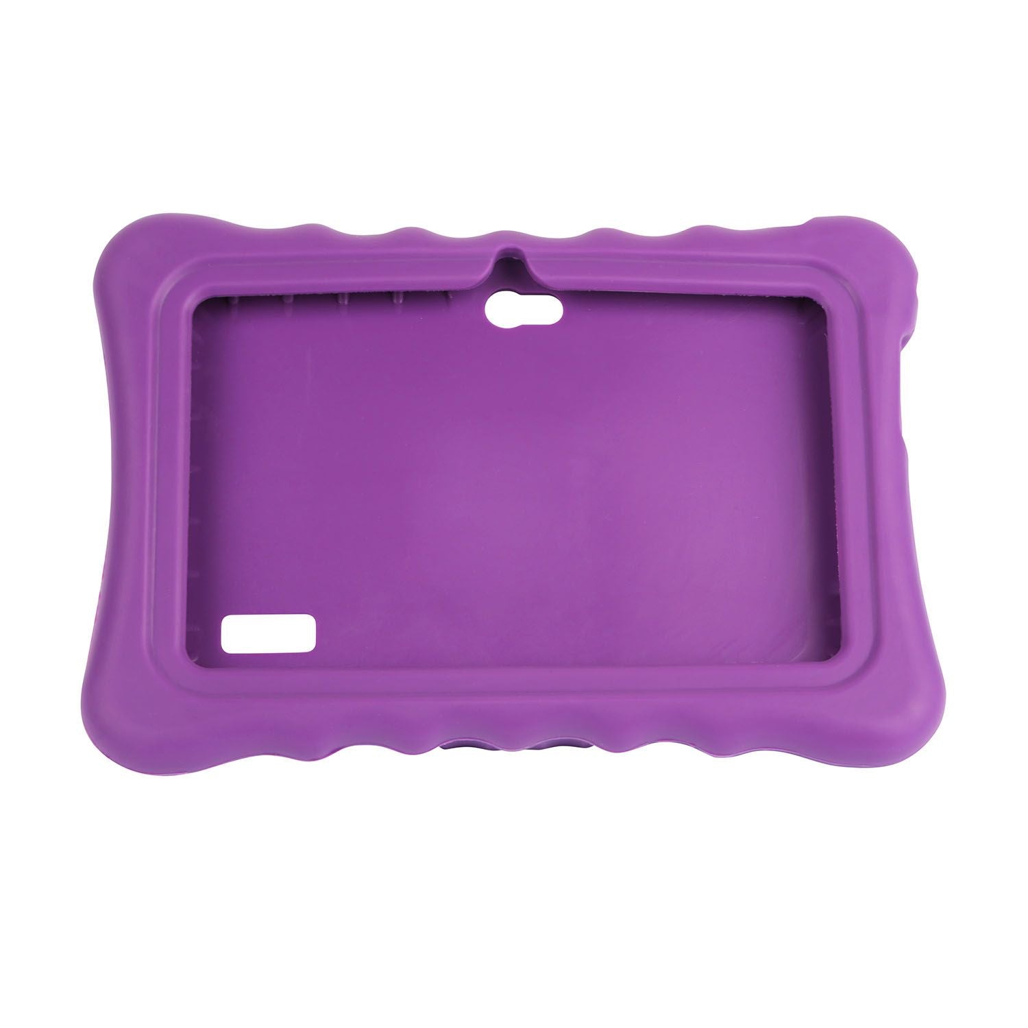 Shock-resistant Silicone Snap-on Case with Stand for 7' Tablets