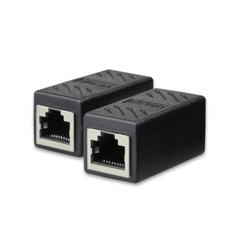 1PCS 2022 Ny RJ45 1 til 1/2 LAN Ethernet Network Cable Female Splitter Adapter Connector Splitter Extender Plug Network Tee Head