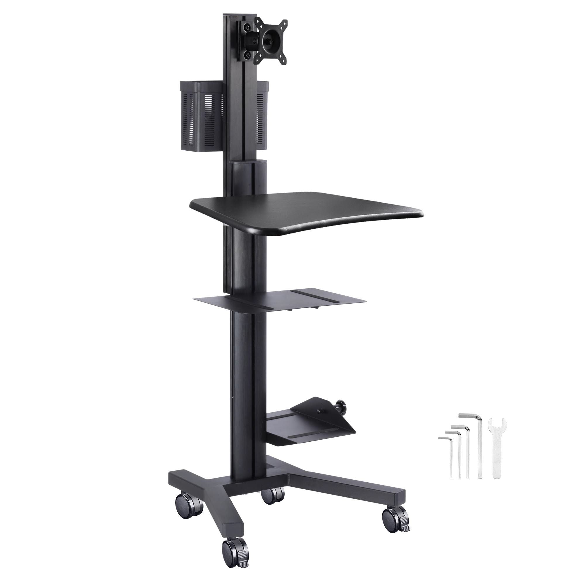 PC Mobile Cart PCM1601A Black