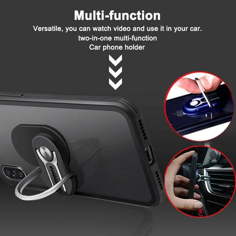 Universal Phone Holder; 360 Degree Rotating Ring Bracket Car Air Vent Navigation Mounting Bracket For Iphone Samsung Xiaomi Phone Cases