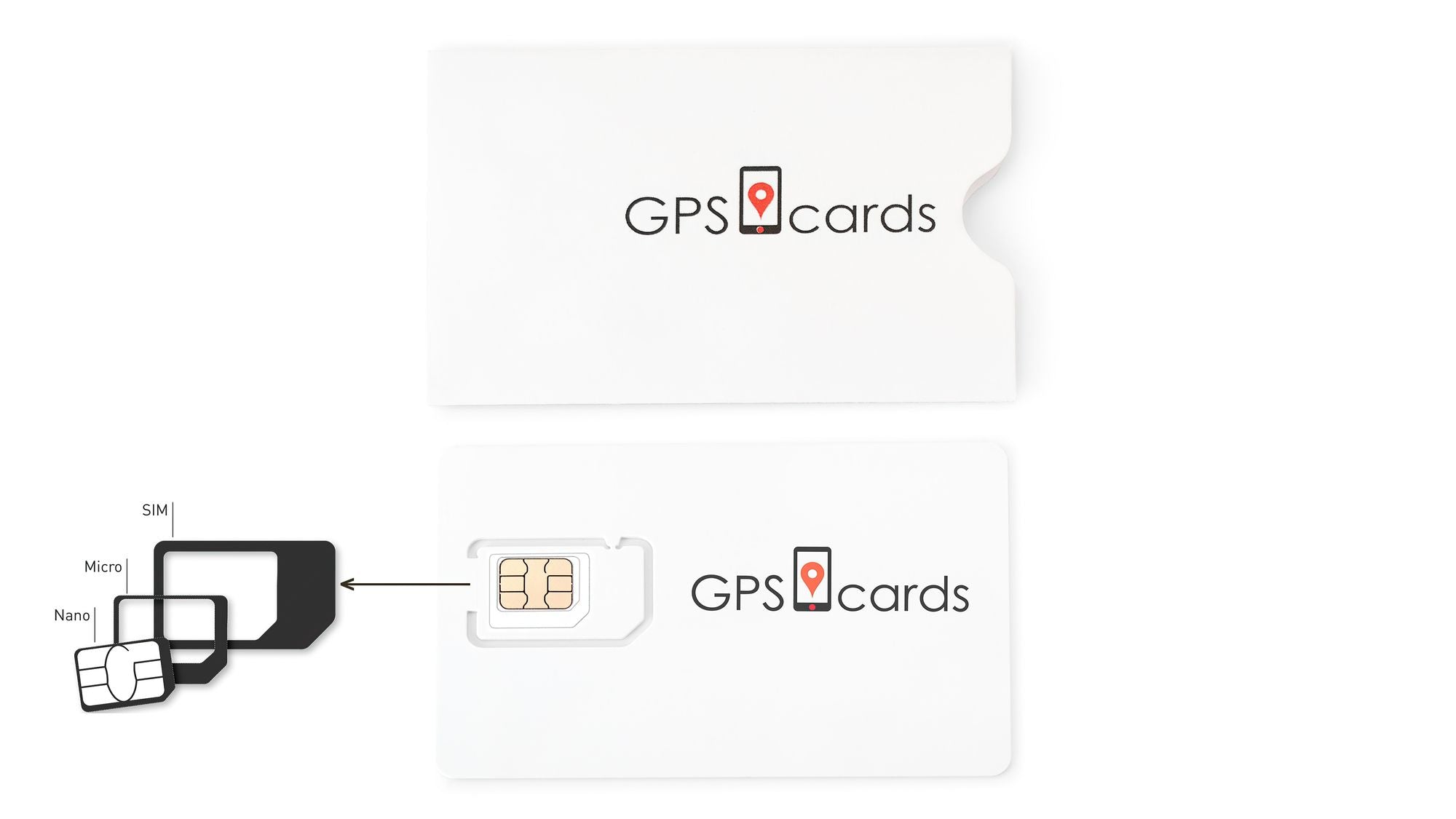 Global SIM Card for GT02A Asset GPS Tracker + World Coverage + Realtime