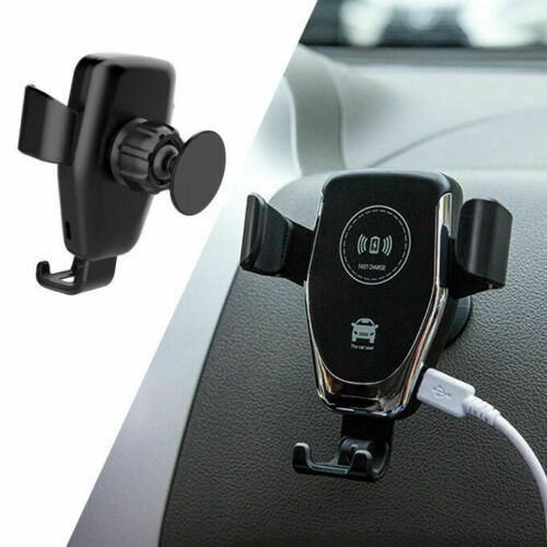 10W Wireless Fast Car Charger Mount Holder Stand Awtomatikong Clamping Charging