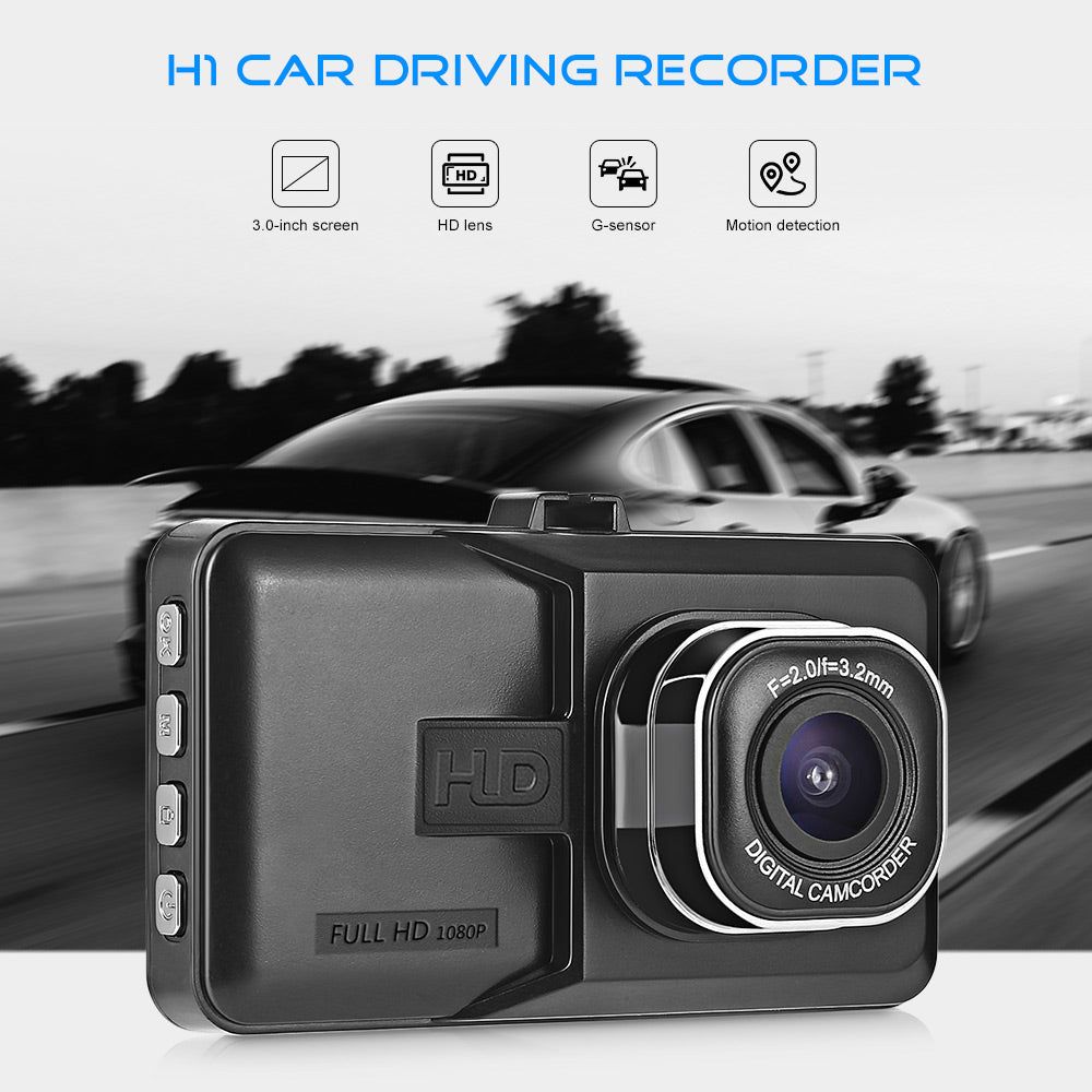 Black Box Dash Cam 1080p G-Sensor Looping Camera Mobil