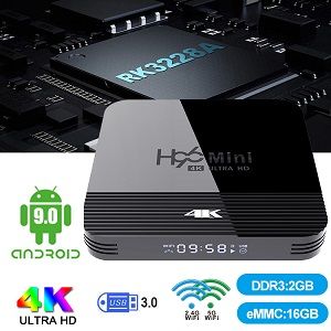 H96 mini H8 Android TV Box RK3228A Quad core 2+16 1+8GB Android 9.0 Dual Wifi 2.4G+5G Smart TV Box