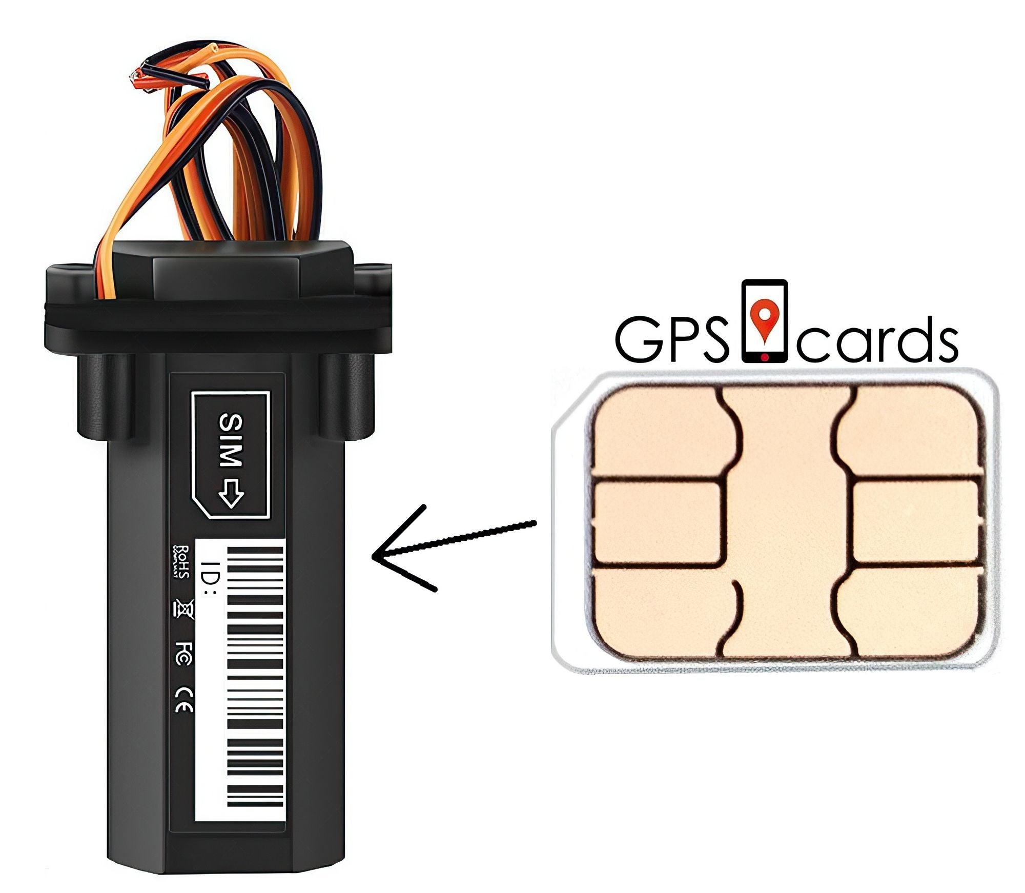 GPS -kort Förbetalt SIM för GF07 Mini GPS -tracker/ hybridkartor/ geofenser