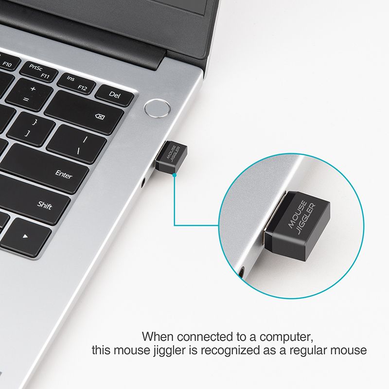 RT301 Mouse Jiggler Mouse Mover Wiggler Undetectable Shaker USB Port for Computer Laptop, Keeps PC Awake, Simulate Mouse Movement to Prevent Computer Laptop Entering Sleep, No Software Plug-and-Play