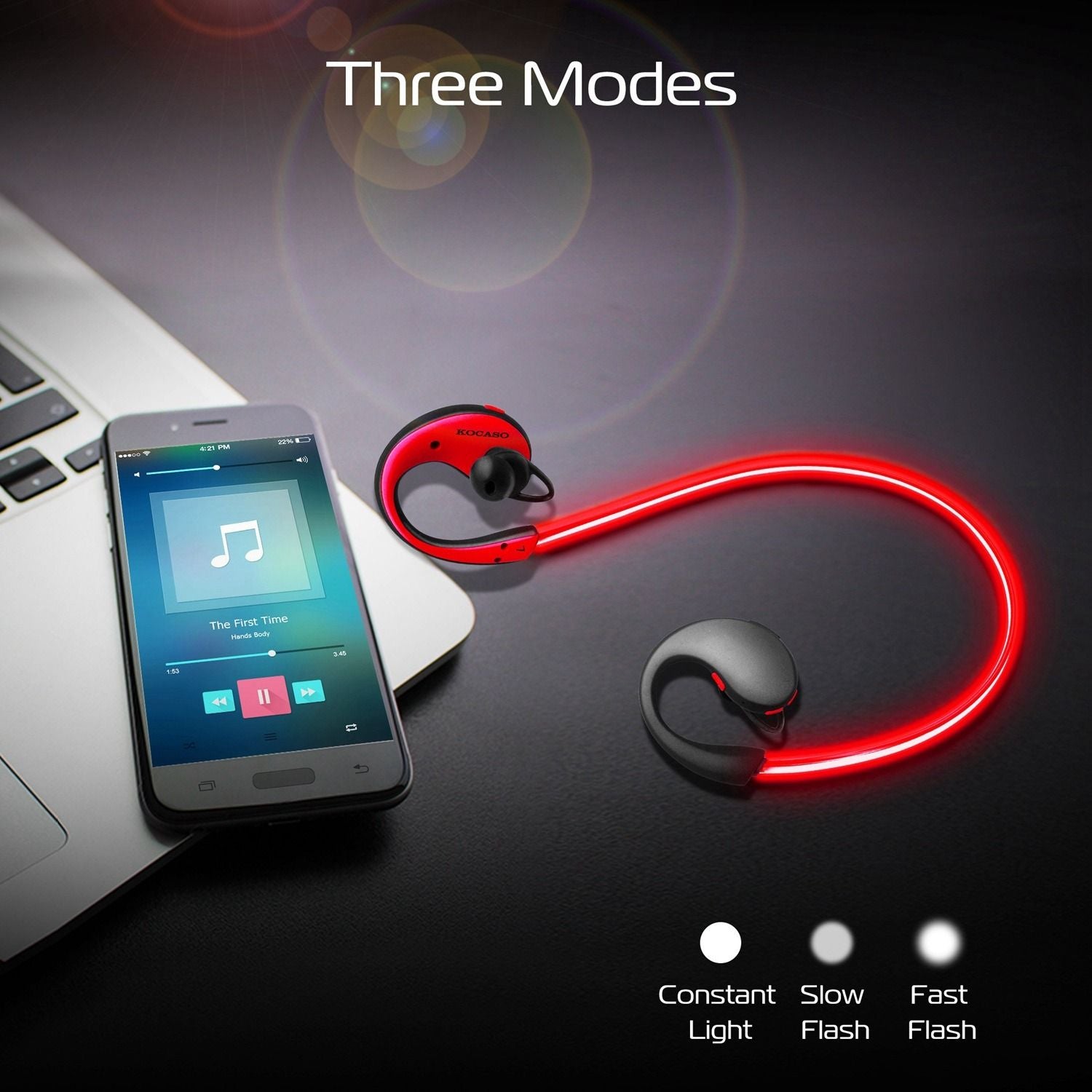 Headet olahraga nirkabel nirkabel v4.1 earphone neckband hd stereo stereo headphone tahan keringat earbud