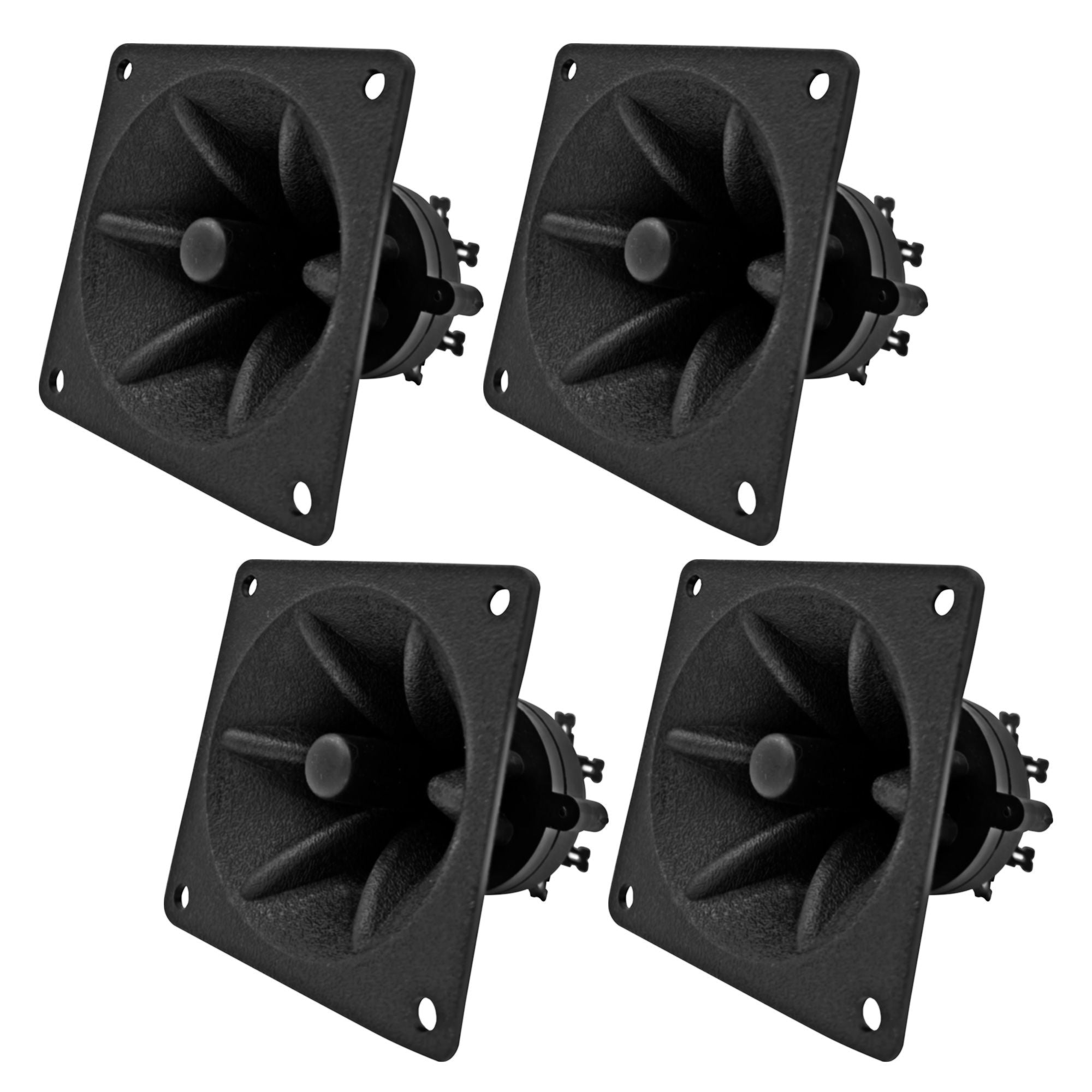 5 Core Tweeter 3.25" x 3.25" • 40W Max Component Square Driver • Piezo Horn Element Super Replacement DJ Tweeters • for Smooth Extended Frequency Response- TW 303 SQ