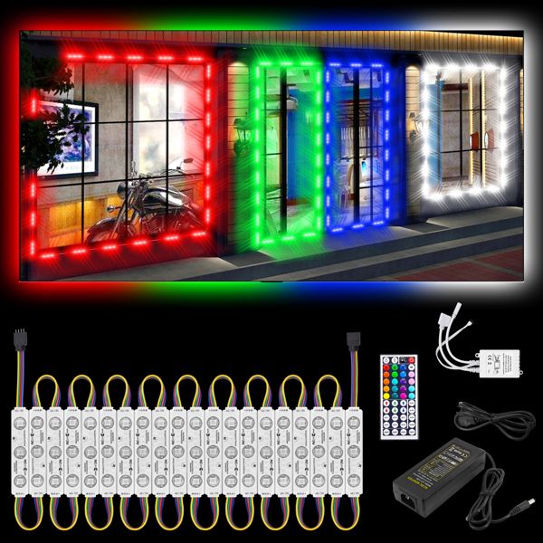 Uiscedhíonach 5050 SMD RGB Modúl LED STORT STORT STORT Litreacha Fuinneog Tosaigh Lampa Sínigh Lampa