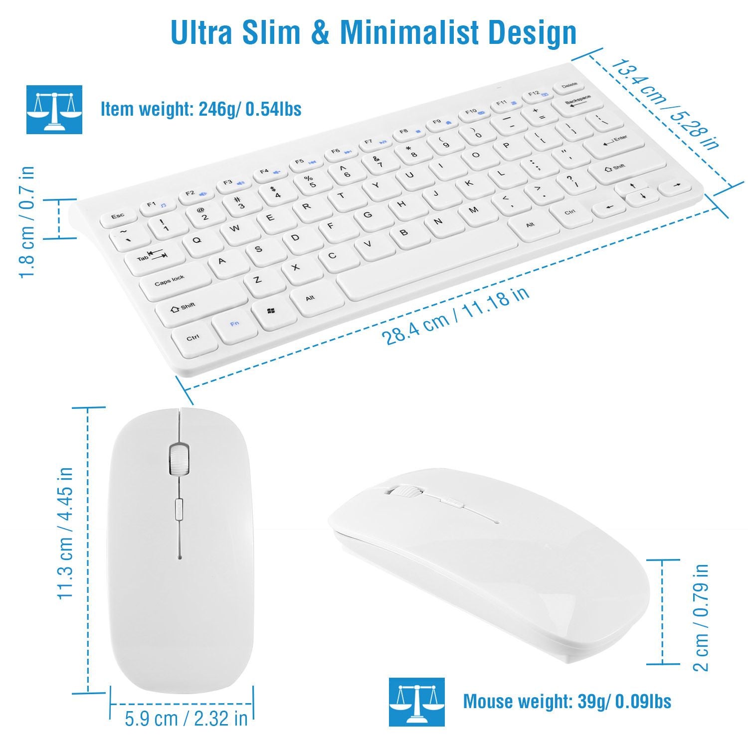 Méarchláir gan sreang agus luch 2.4GHz Ilmheáin Mini Mini Méarchláir Glacadóir USB Combos USB