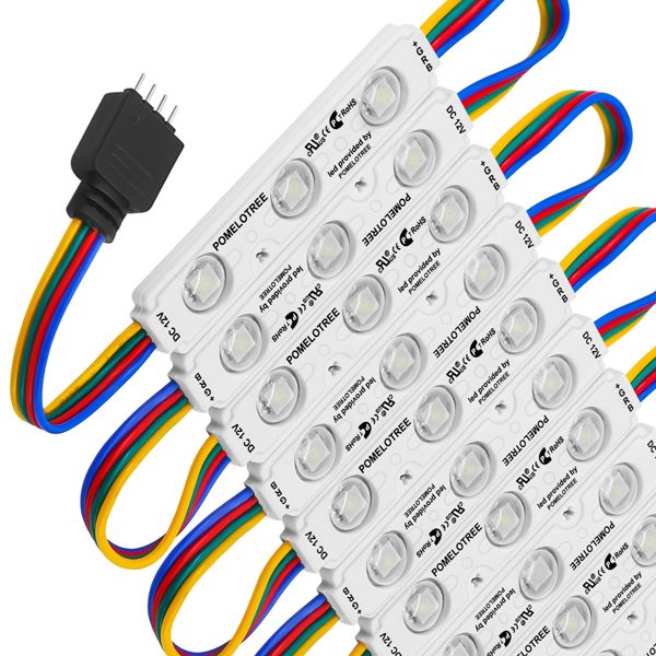 Uiscedhíonach 5050 SMD RGB Modúl LED STORT STORT STORT Litreacha Fuinneog Tosaigh Lampa Sínigh Lampa