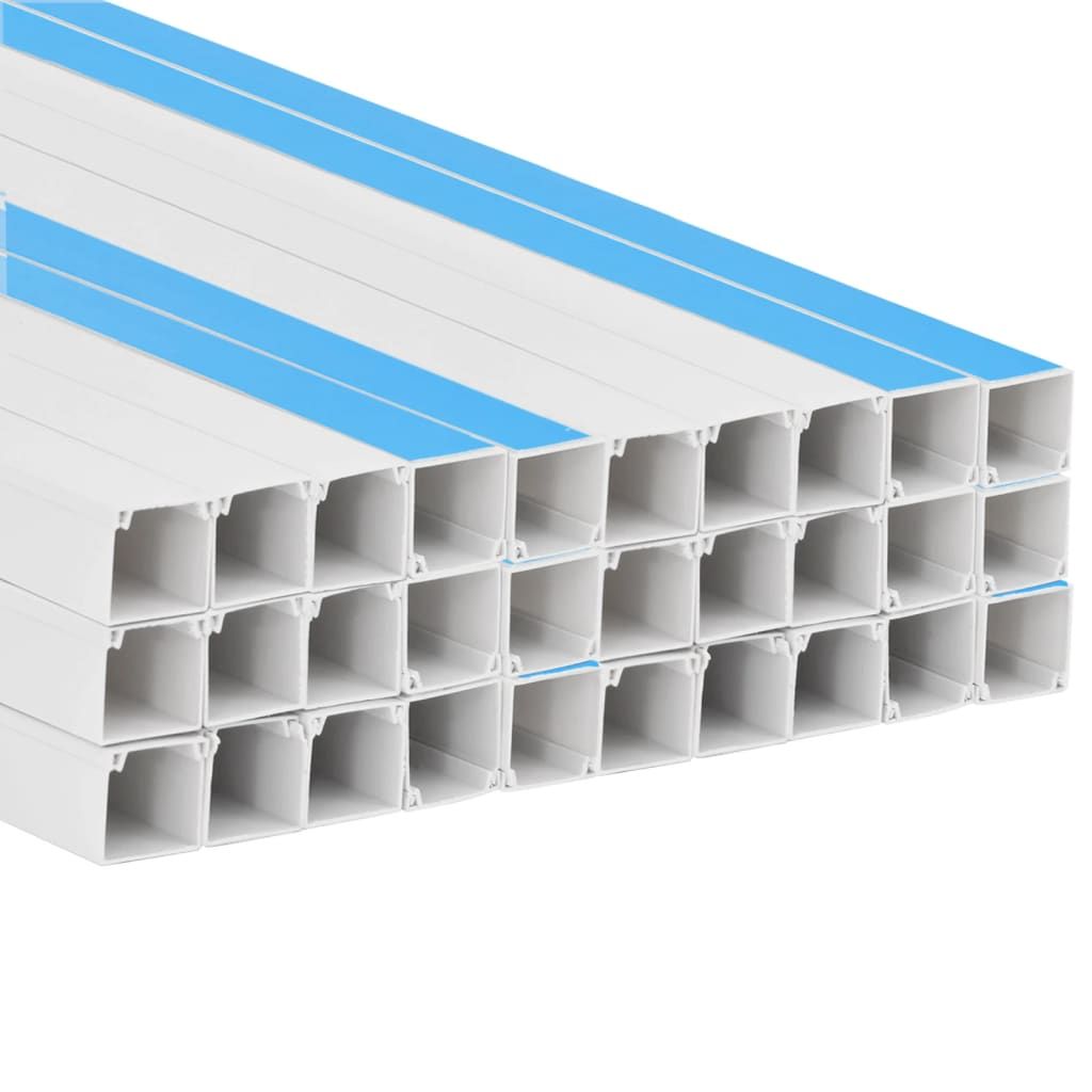 Cable Trunking Self-Adhesive 1.2"x0.6" 98.4' PVC