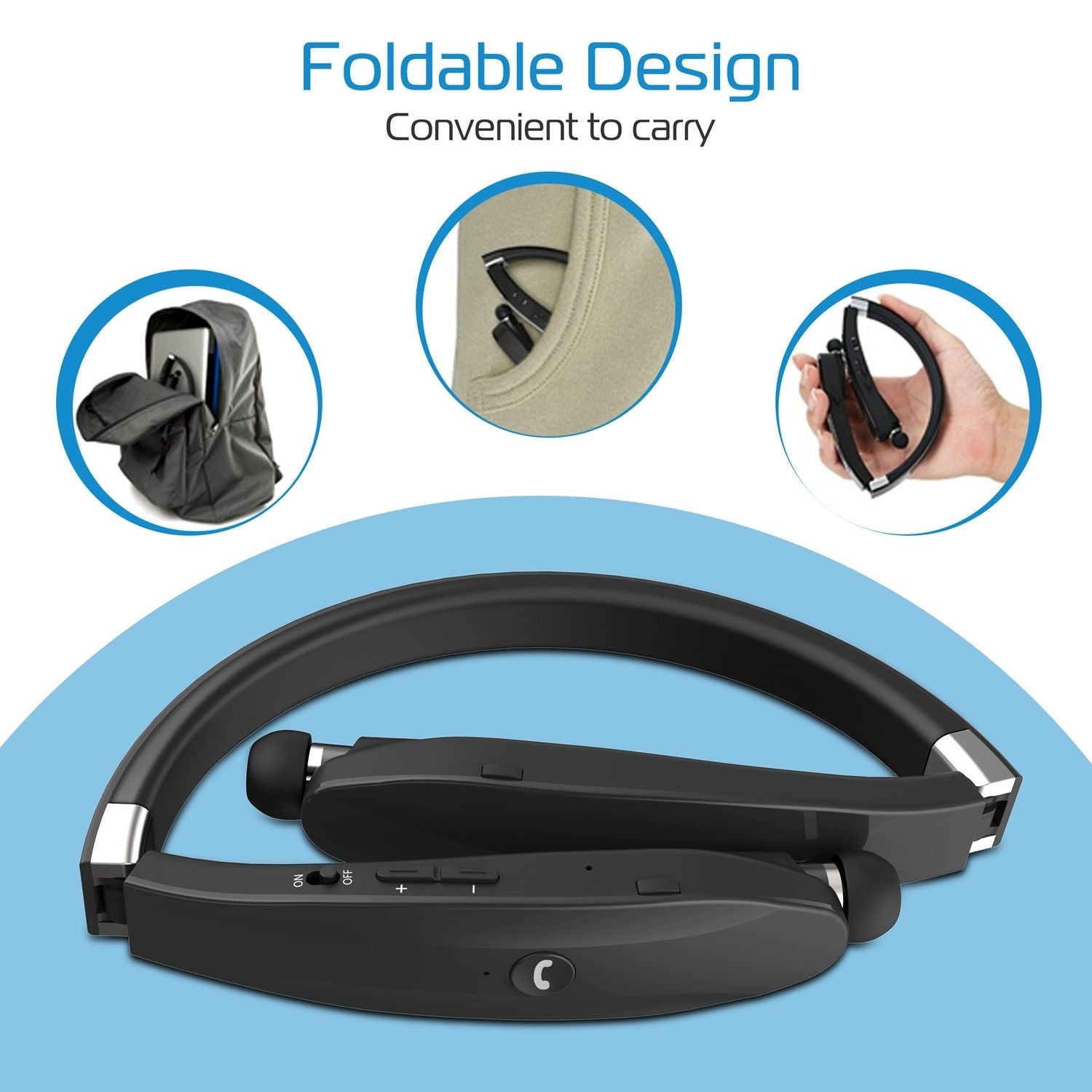 Cuffie wireless pieghevoli wireless 4.1 cuffie stereo sportive auricolari auricolari auricolari auricolari