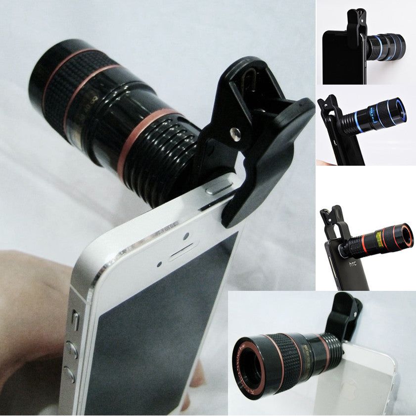 Telephoto Pro Clear Image Lens zooms 8 fois plus près! Pour tous les téléphones et tablettes intelligents avec caméra