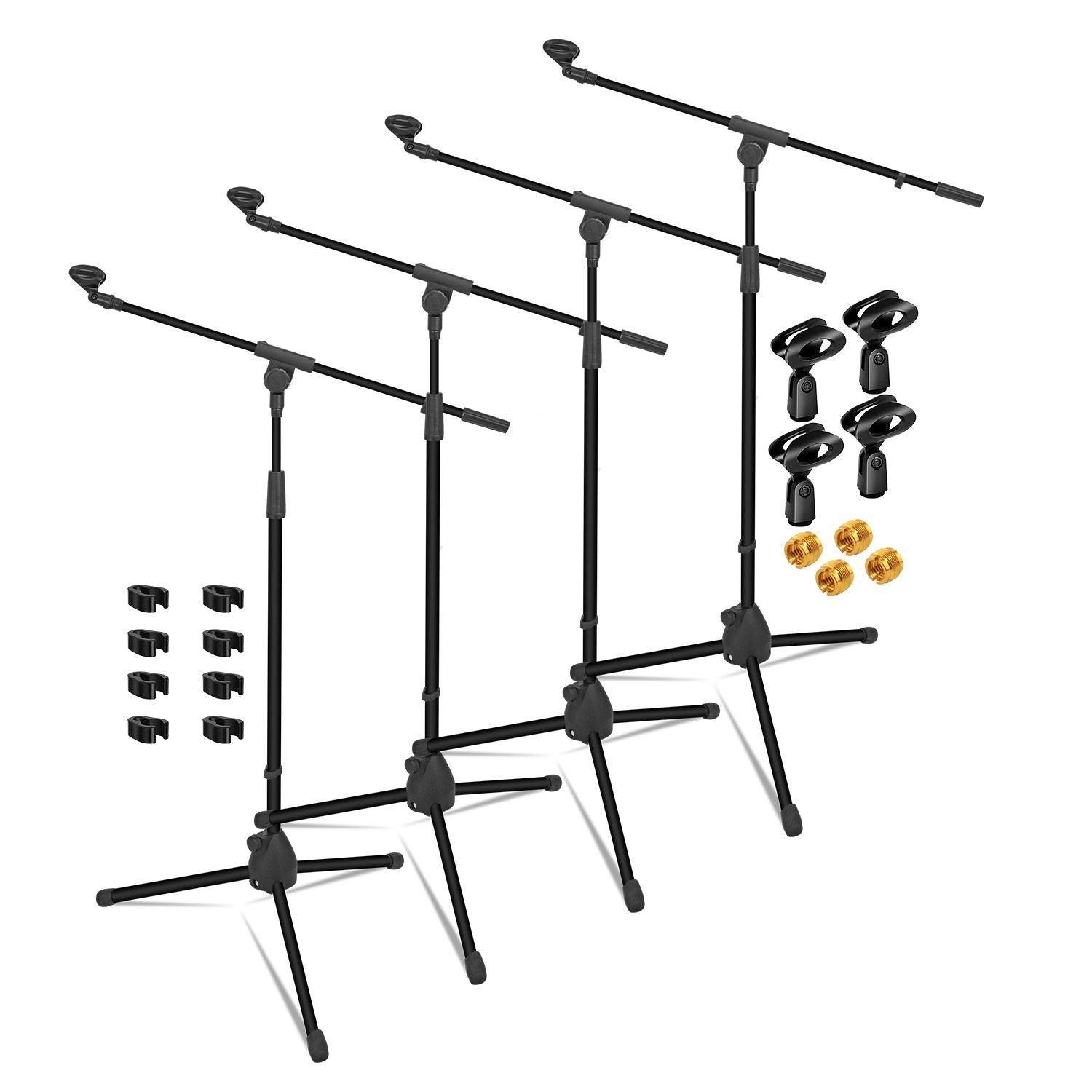 5 inti tripod mikrofon mikrofon dapat disesuaikan 18 hingga 72 inci mikrofon lengan lengan boom kokoh berdiri alas paragrofono untuk menyanyi MS 080