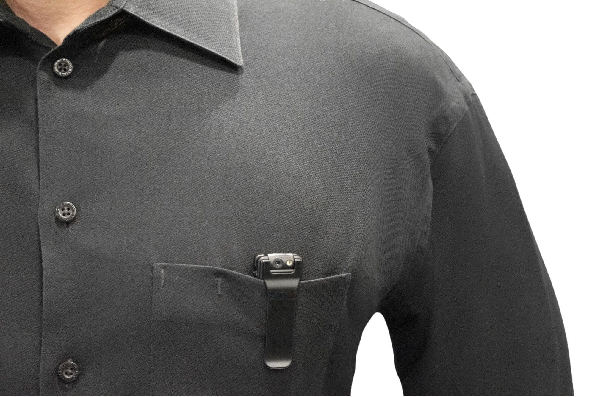 Digital shirt camera para sa pribadong investigator w/ magnetic back + auxiliary light