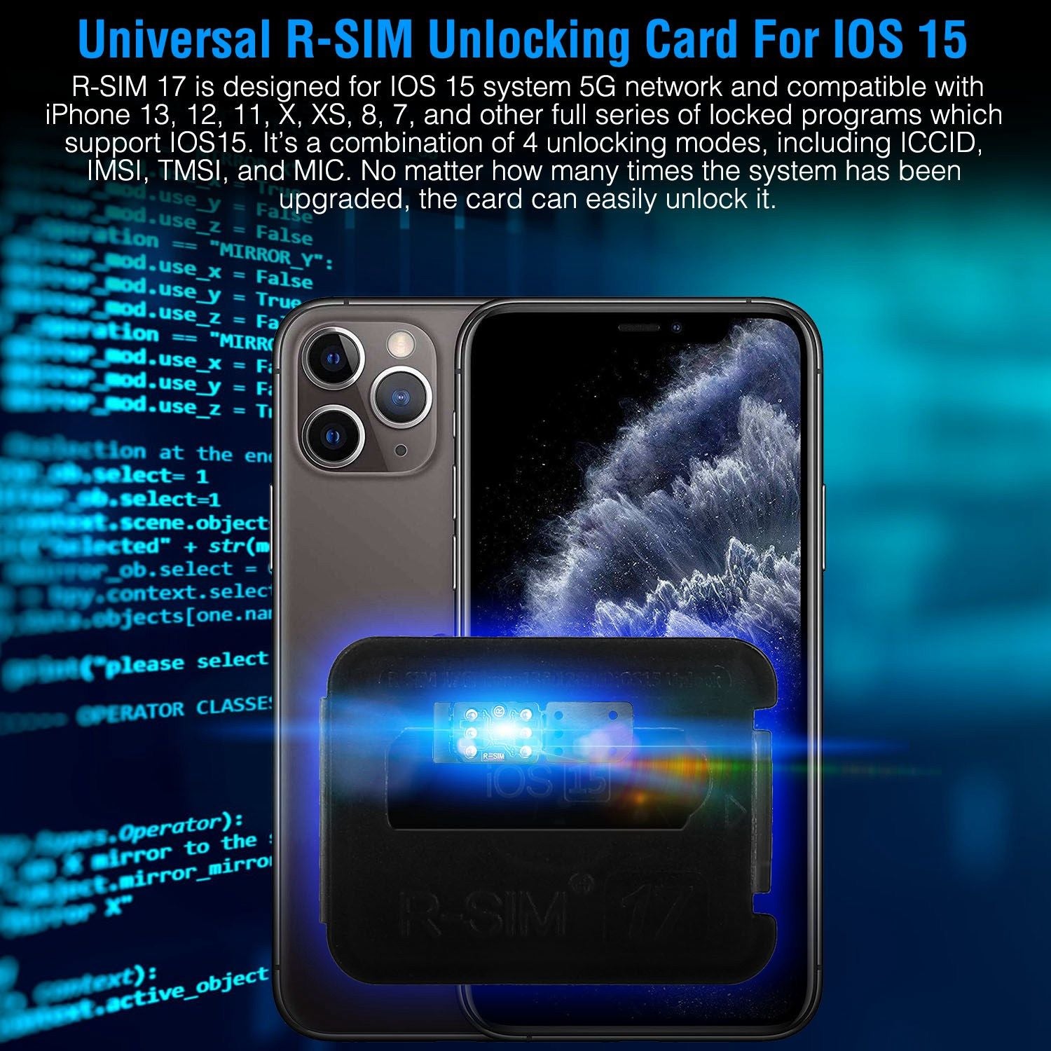 R-Sim17 Nano Unlock RSIM-kort