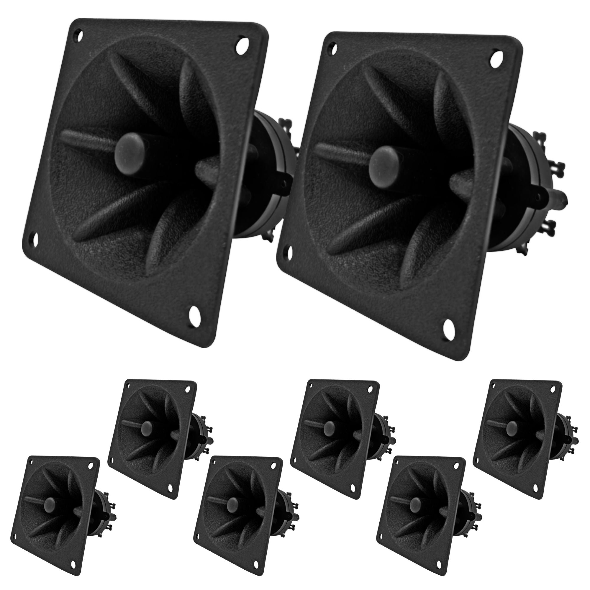 5 Core Tweeter 3.25" x 3.25" • 40W Max Component Square Driver • Piezo Horn Element Super Replacement DJ Tweeters • for Smooth Extended Frequency Response- TW 303 SQ