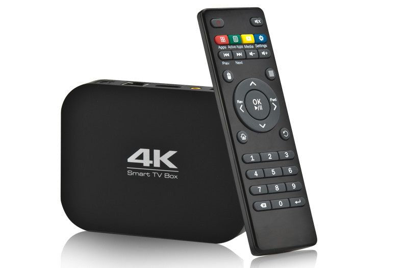 Hub de entretenimento - caixa de TV quad core 4K e 1080p