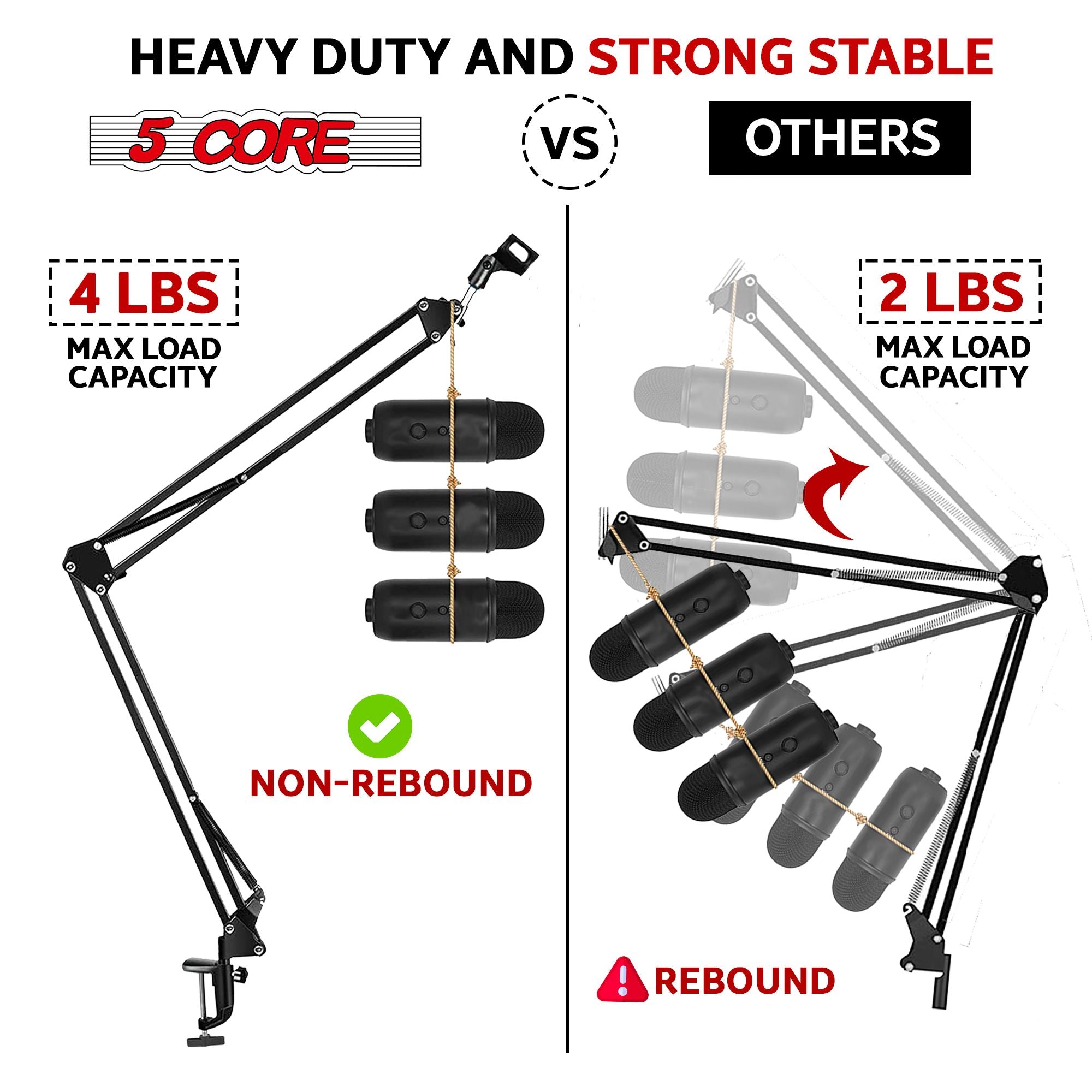 5 Croí -Micreafón Lámh Seastán Uasghrádaithe Fionraí Inchoigeartaithe Borradh Scissor Sealbhóir Mic Scissor le Scagaire Pop 3/8 "go 5/8" Adapter Mic gearrthóg Mic Turraing Munt Munt Cábla Ceangail Lámh 21