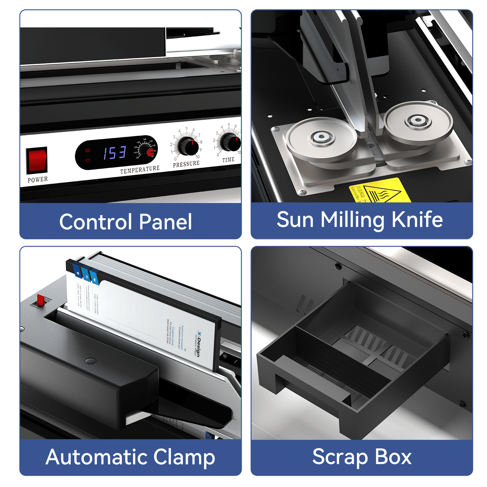 A4 Sukat ng Mataas na Quanlity Desktop Wireless Ganap-Auto Hot Melt Glue Book Binding Machine Para sa Paggamit ng Paaralang Opisina