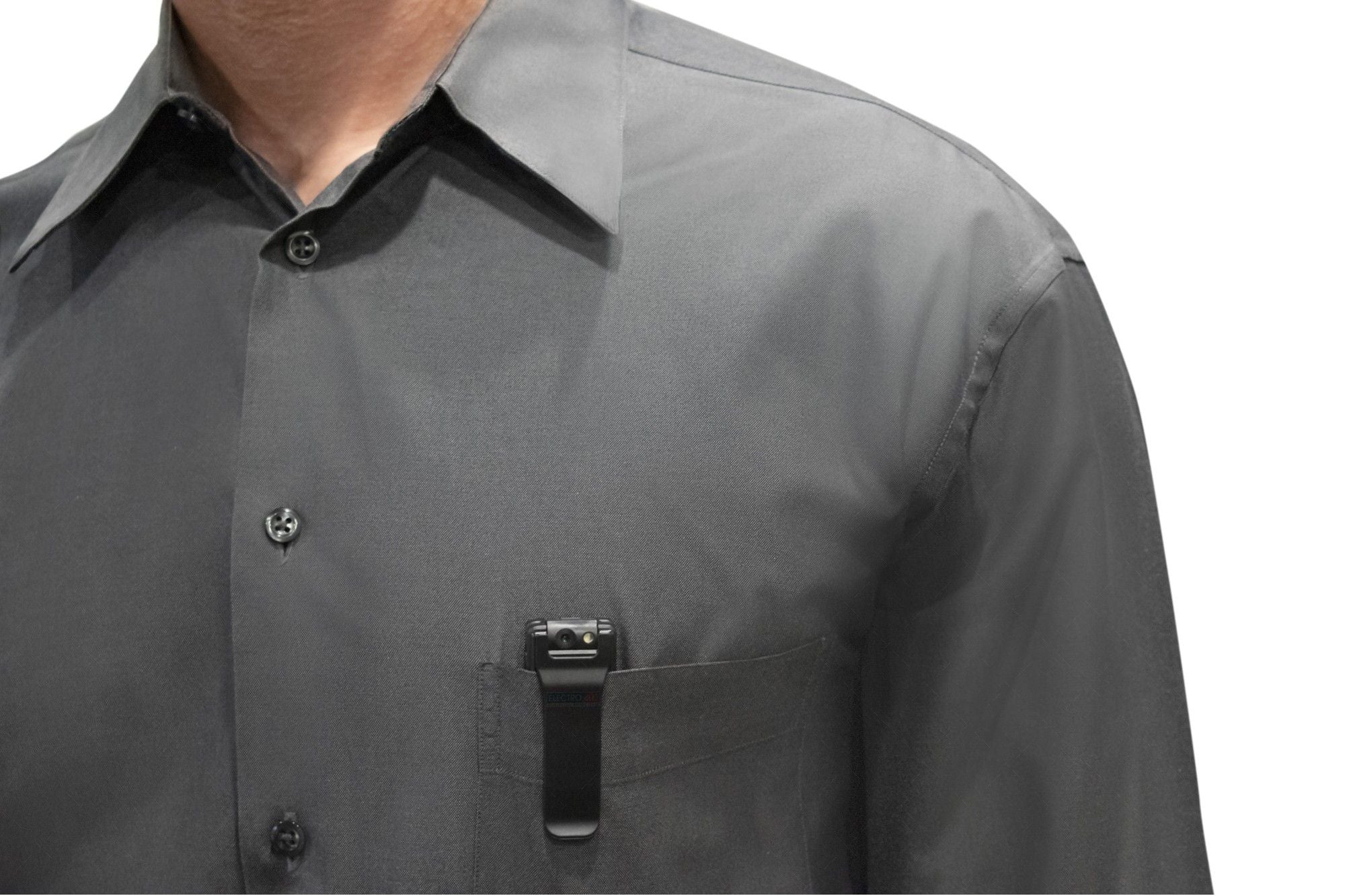 Digital shirt camera para sa pribadong investigator w/ magnetic back + auxiliary light