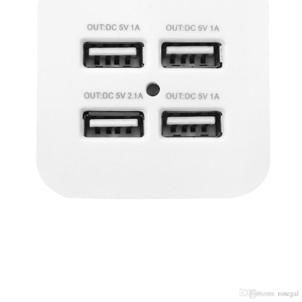 4 Port USB och Universal Outlet Charging Station