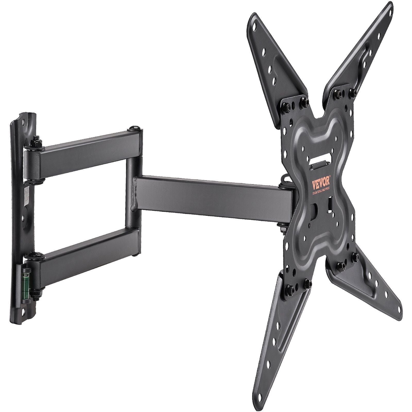 Το Vevor Full Motion TV Mount Fits για τις περισσότερες τηλεοράσεις 26-55 ιντσών, περιστρεφόμενη κλίση οριζόντια ρύθμιση τηλεοπτικού τοίχου τοίχο με βραχίονα αρθρώσεων, Max Vesa 400x400mm, κρατά μέχρι 99 λίβρες