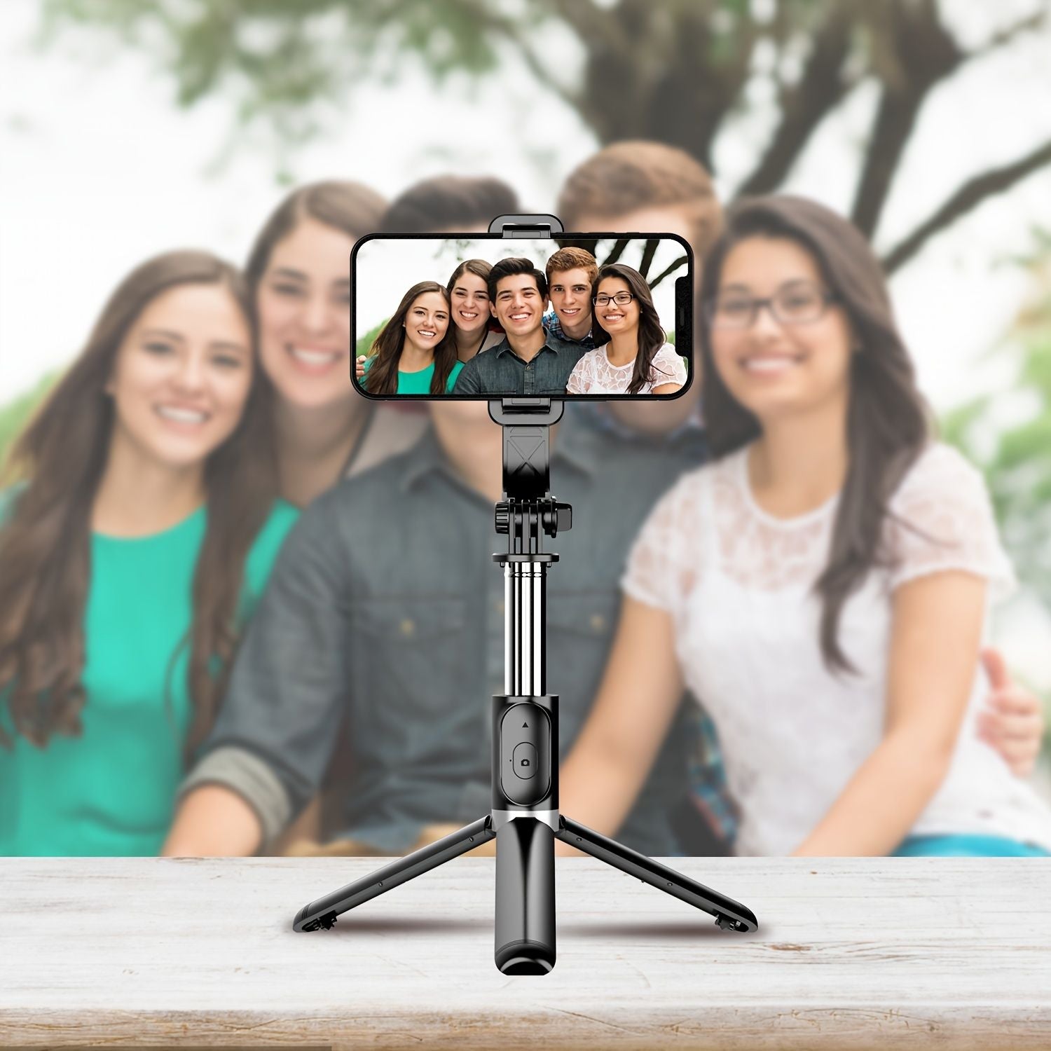 40 "Self -slowe de telefone celular 40" Stand de tripé do smartphone com remoto sem fio; rotação de 360 ​​° para smartphones Apple iPhone Samsung Android