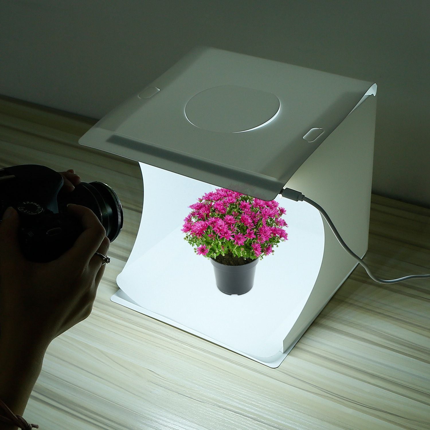 Mini Photo Studio Box Photography Kit Light Tent Kit de caja de luz LED plegable Kit