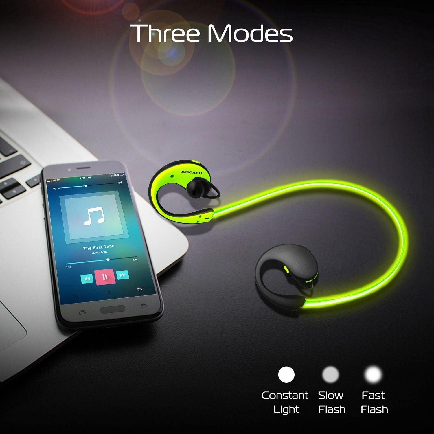 Headet olahraga nirkabel nirkabel v4.1 earphone neckband hd stereo stereo headphone tahan keringat earbud