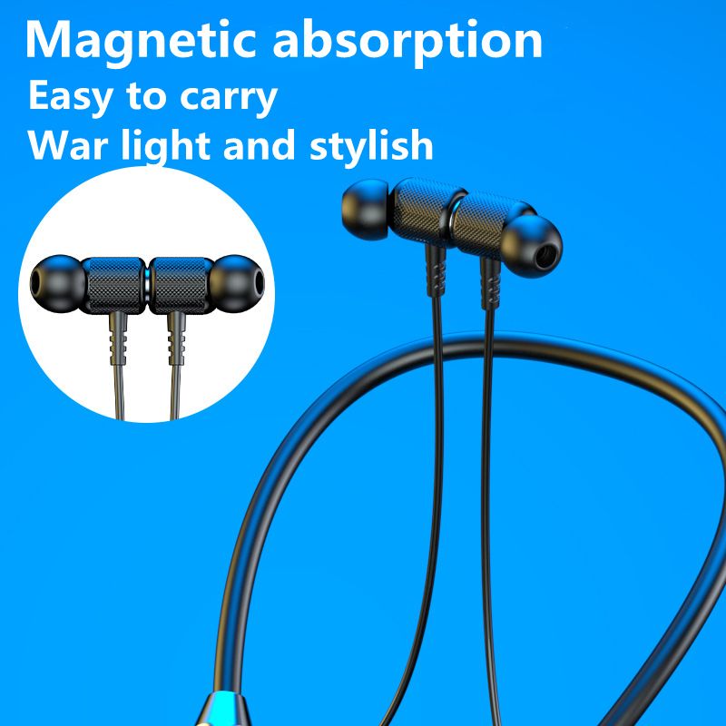 Headphone nirkabel bluetooth 5.0 neckband earphone magnetic sports tahan air tws earbud headset blutooth dengan mikrofon mikrofon mikrofon