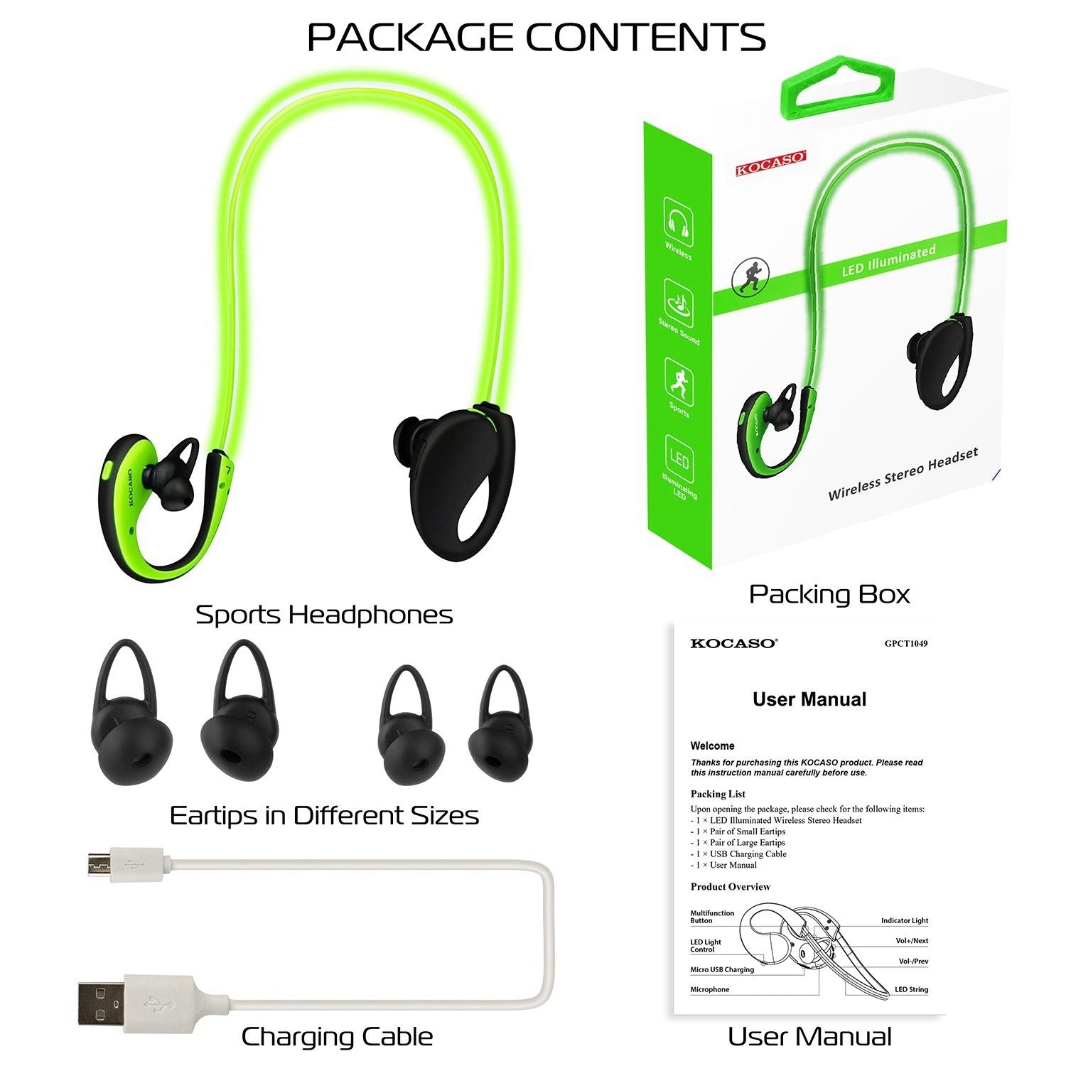 Headet olahraga nirkabel nirkabel v4.1 earphone neckband hd stereo stereo headphone tahan keringat earbud