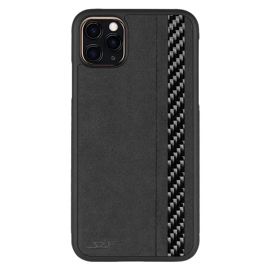 iPhone 11 Pro Max Alcantara & Real Carbon Fiber Case | Κλασική σειρά